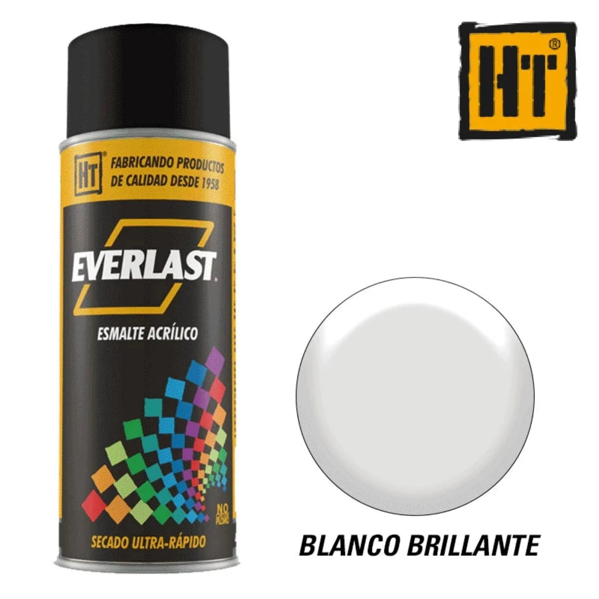 ESMALTE ACRILICO EN AEROSOL BLANCO BRILLANTE HECORT