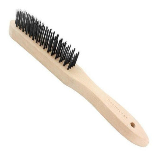 CEPILLO DE ALAMBRE ACERO AL CARBON C/MANGO MADERA WESTON
