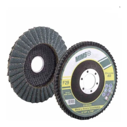 DISCO LIJA LAMINADO ZIRCONIA MIMS (GRANO 80) 4-1/2]"  X 7/8" WESTON