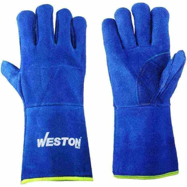 GUANTE SOLDADOR AZUL C/REF PERICO HILO KEVLAR WESTON